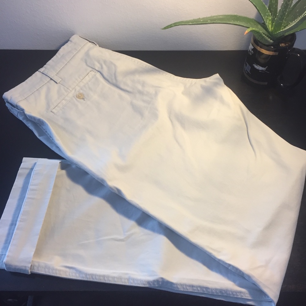 Joesph Abboud Cream Chino 38X34 Stretch Cotton